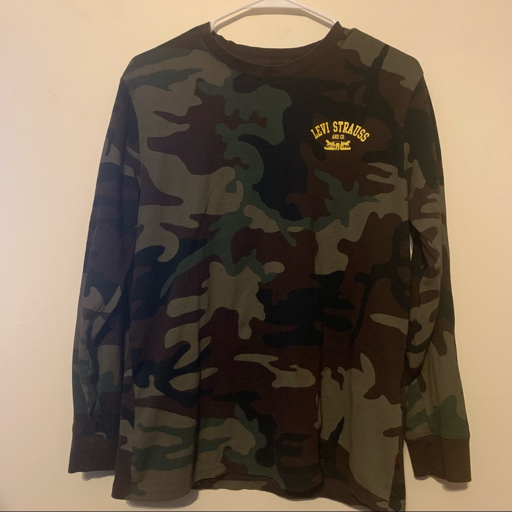 Levi Strauss camouflage long sleeve shirt